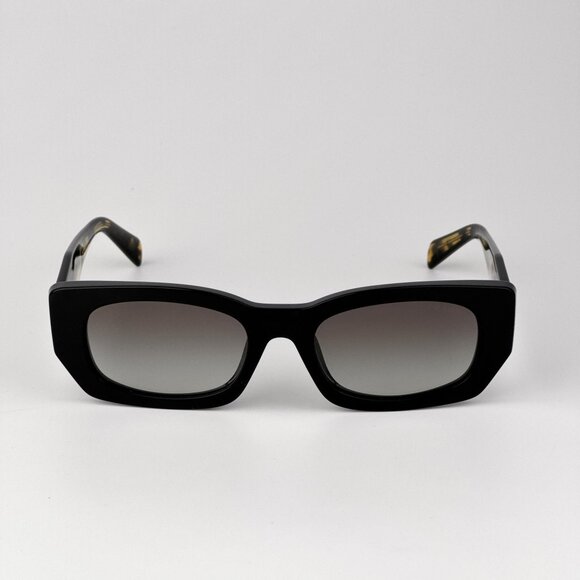 Prada Sunglasses – Black Rectangle Frame Gradient Lenses | Model PRB05S 3890A7 - Picture 1 of 9